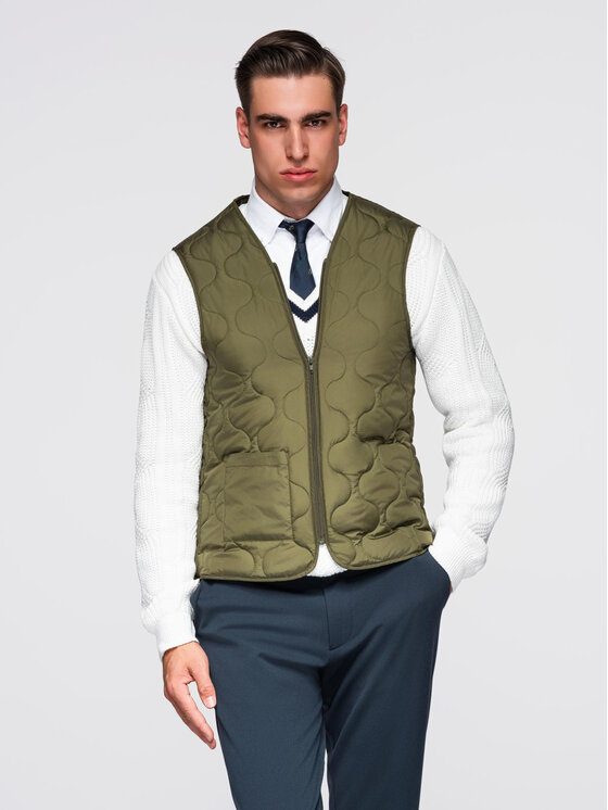 Ombre Ombre Płaszcz OM-COWC-0135 Granatowy Regular Fit