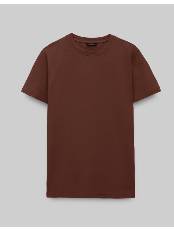 Borgio Borgio T-Shirt covo Miedziany Slim Fit