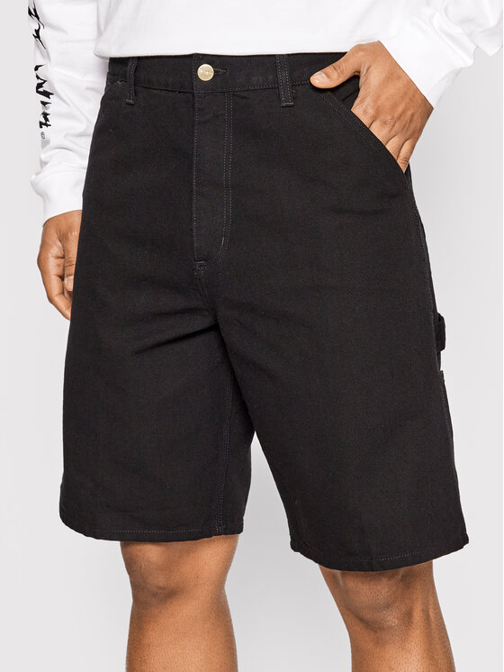 Carhartt WIP Carhartt WIP Kratke hlače iz tkanine Single I027942 Črna Relaxed Fit