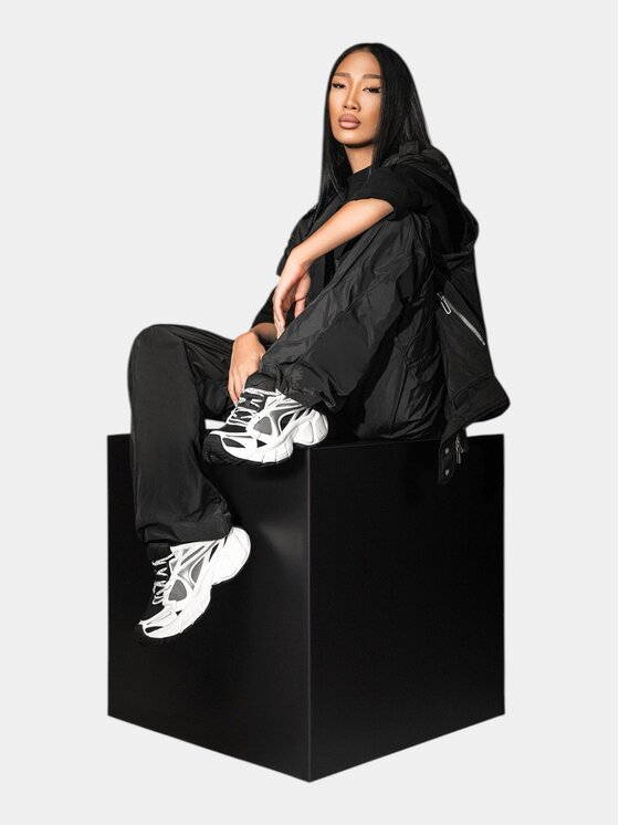 MADE BY SOCIETY MADE BY SOCIETY Sneakersy MBS 01 Neutral Black W - I15929 Biały