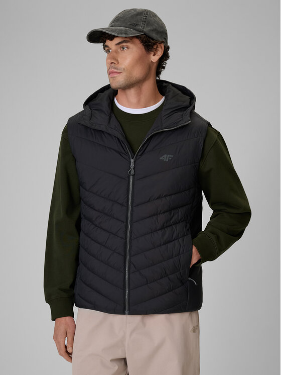 4F 4F Kamizelka BASIC+ Czarny Regular Fit