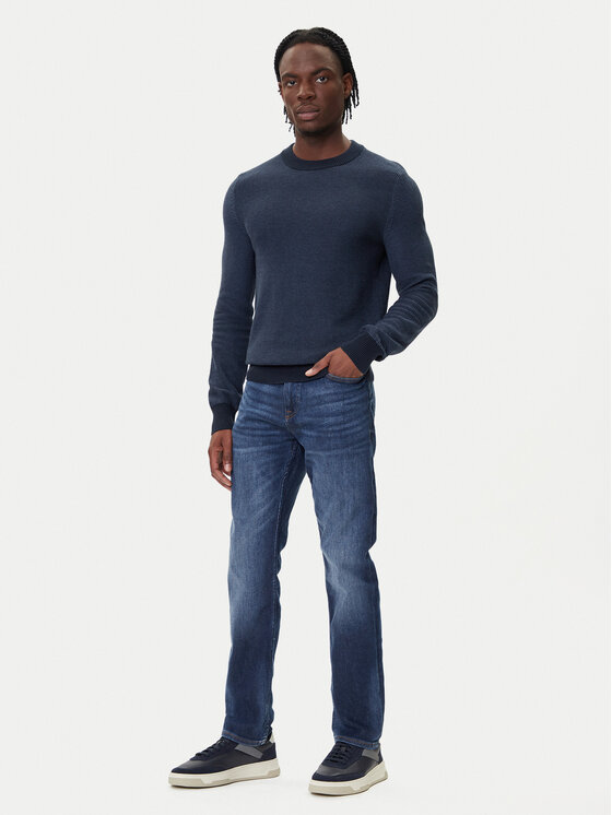 BOSS BOSS Džínsy Delaware Bo 50549523 Tmavomodrá Slim Fit