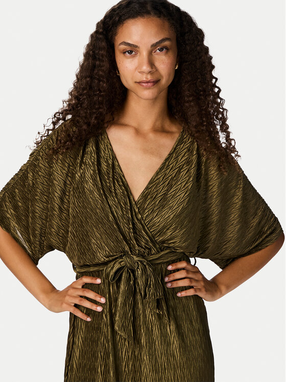 YAS YAS Cocktail obleka Otolinda 26026916 Rjava Regular Fit