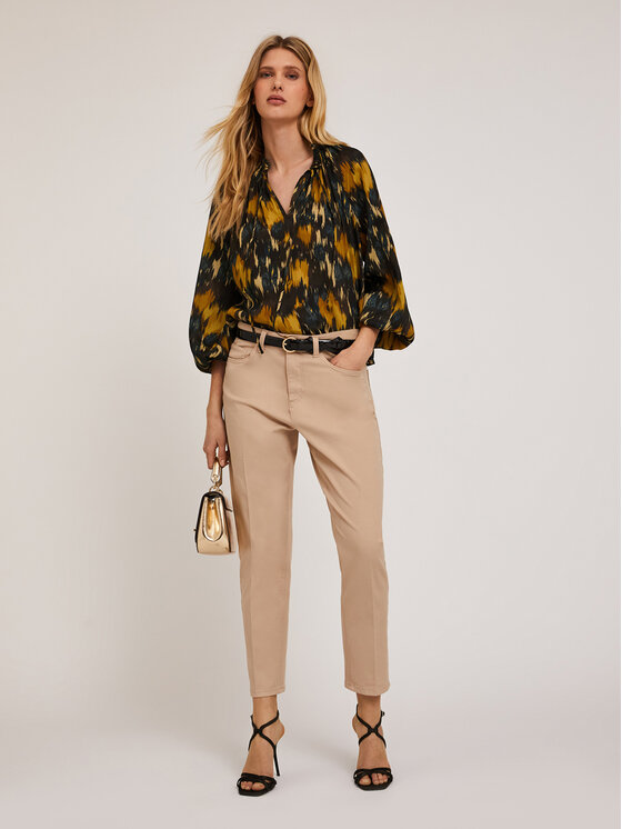 Motivi Motivi Pantaloni di tessuto P739Q003911N002 Écru Regular Fit