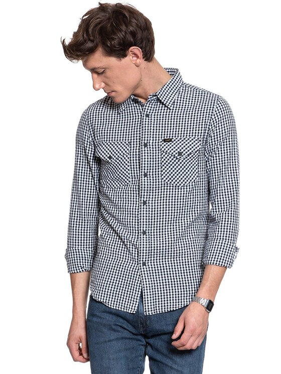 Lee Lee Camicia WESTERN SHIRT Bianco Slim Fit