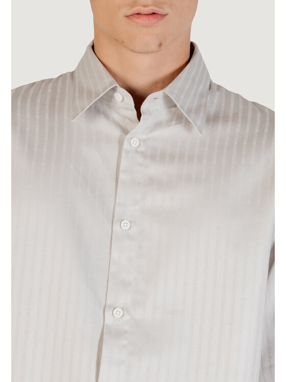Armani Exchange Armani Exchange Koszula XM001868 AF18836 Szary Casual Fit