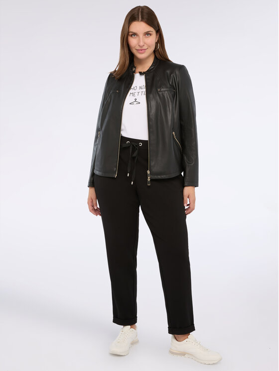 Fiorella Rubino Fiorella Rubino Spodnie materiałowe P176L002198N033 Czarny Regular Fit