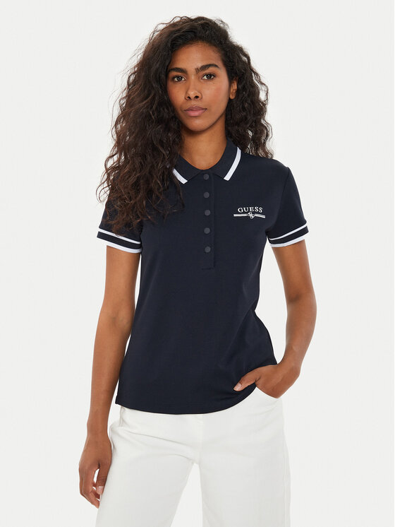 Guess Guess Poloshirt V4GP26 KBXQ2 Dunkelblau Regular Fit