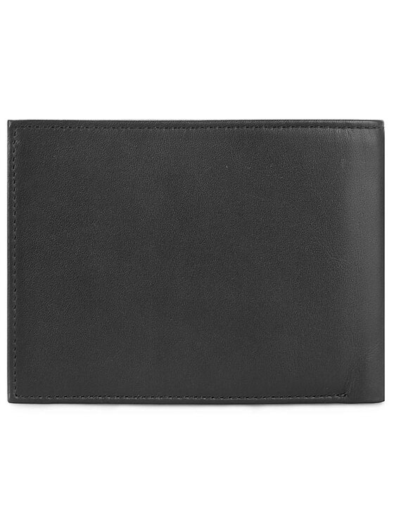 Tommy Hilfiger Tommy Hilfiger Portafoglio grande da uomo Eton Cc Flap And Coin Pocket AM0AM00652 Nero