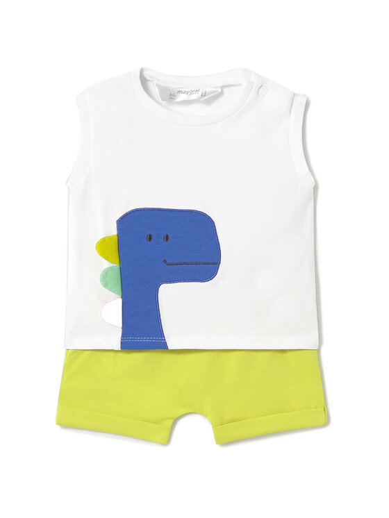 Mayoral Mayoral Komplet top i spodenki 1625 Kolorowy Regular Fit