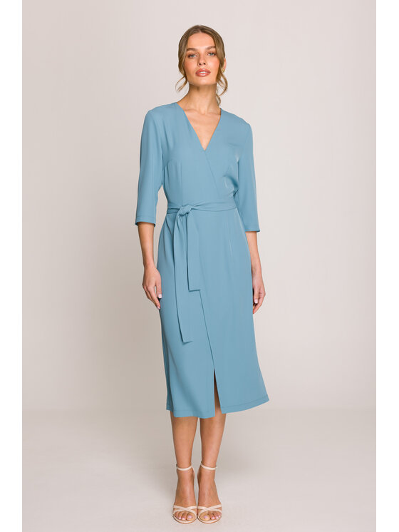 Stylove Stylove Večerní šaty S396 Modrá Premium Fit