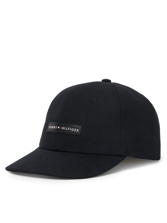 Tommy Hilfiger Tommy Hilfiger Kepurė su snapeliu Logo Patch Canvas Baseball Cap AM0AM14119 Juoda