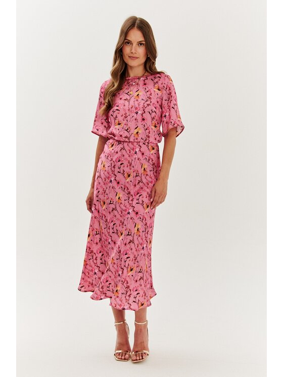 NAOKO NAOKO Každodenní šaty Bellissima Růžová Regular Fit