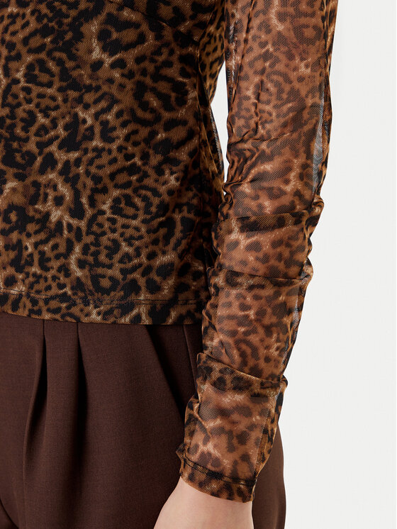 DKNY DKNY Блузка P53HVCMM Коричневий Regular Fit