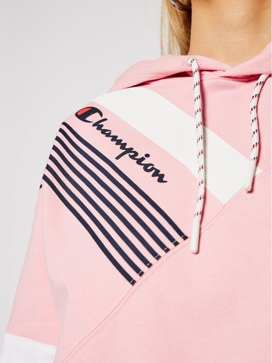 Champion Champion Felpa Graphic 112758 Rosa Custom Fit