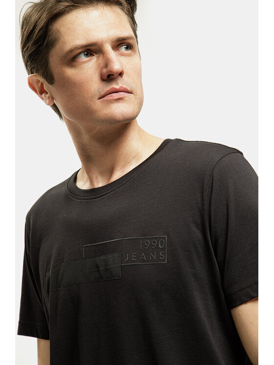 Cross Jeans Cross Jeans T-Shirt 16095-020 Czarny Reglan Fit