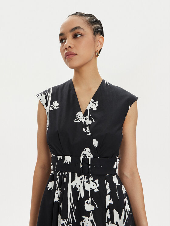 Marella Marella Rochie de vară Taxi 2413221332 Negru Regular Fit