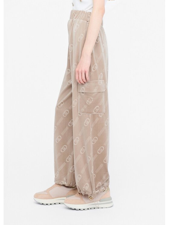Liu Jo Liu Jo Spodnie materiałowe TF5111J4955P9161 Beżowy Regular Fit