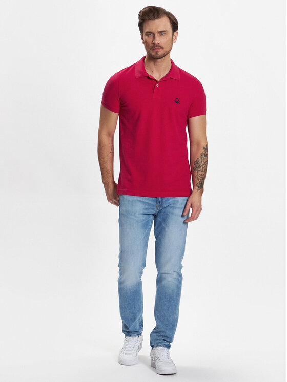 Polo 3089J3178 Rosa Slim Fit