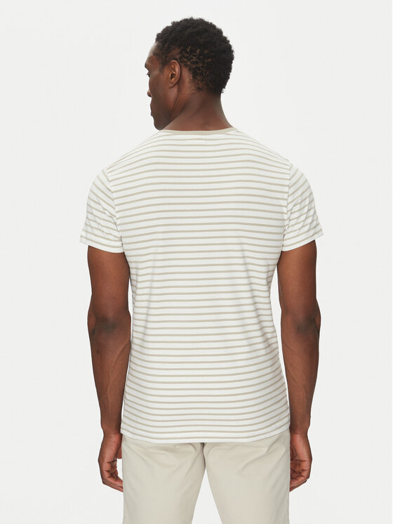 Calvin Klein Calvin Klein Футболка Stretch Slim Stripe T-Shirt K10K114177 Білий Regular Fit