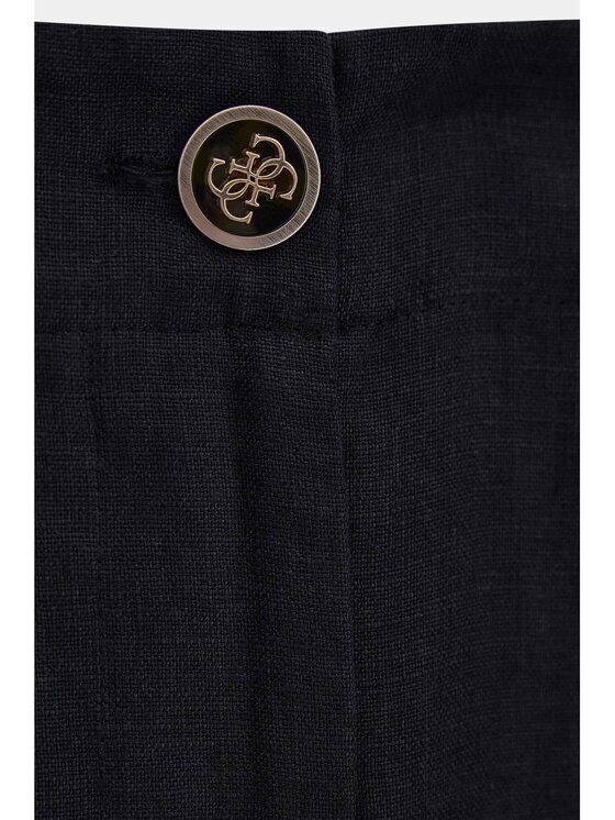 Guess Guess Kalhoty z materiálu 183212 Černá Slim Fit