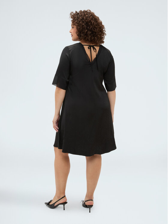Fiorella Rubino Fiorella Rubino Vestito da giorno 7008T001848N033 Nero Regular Fit