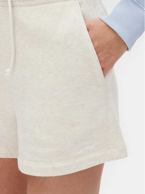 Tommy Jeans Tommy Jeans Spordišortsid Tjw Script Short Ext DW0DW20353 Beež Regular Fit