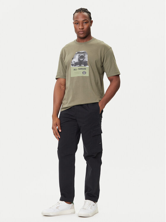 BOSS BOSS Riidest püksid Sisla-9 50544866 Must Regular Fit