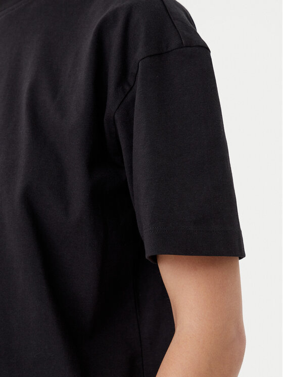 Calvin Klein Jeans Calvin Klein Jeans T-shirt Placed Institutional J20J225539 Crna Relaxed Fit