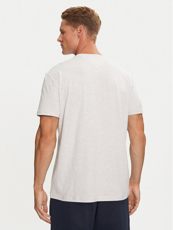 Tommy Jeans Tommy Jeans T-Shirt Linear Logo DM0DM20744 Szary Regular Fit