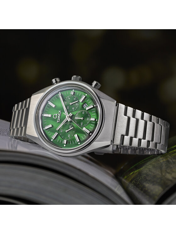 Timex Timex Zegarek TW2W33600 Srebrny