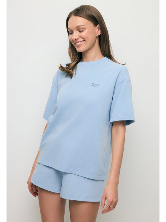 BIZUU BIZUU T-Shirt CLOUD Niebieski Standard Fit