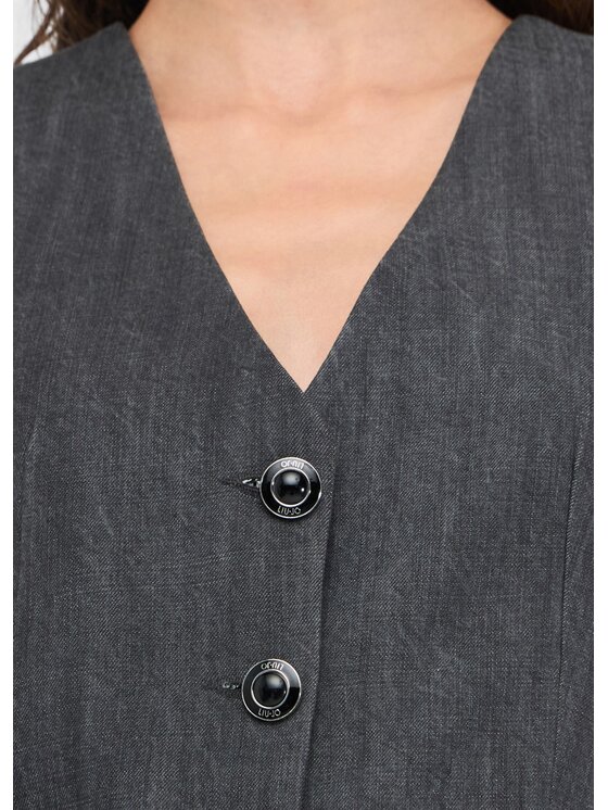 Liu Jo Liu Jo Gilet UF5226D026687457 Grigio Regular Fit