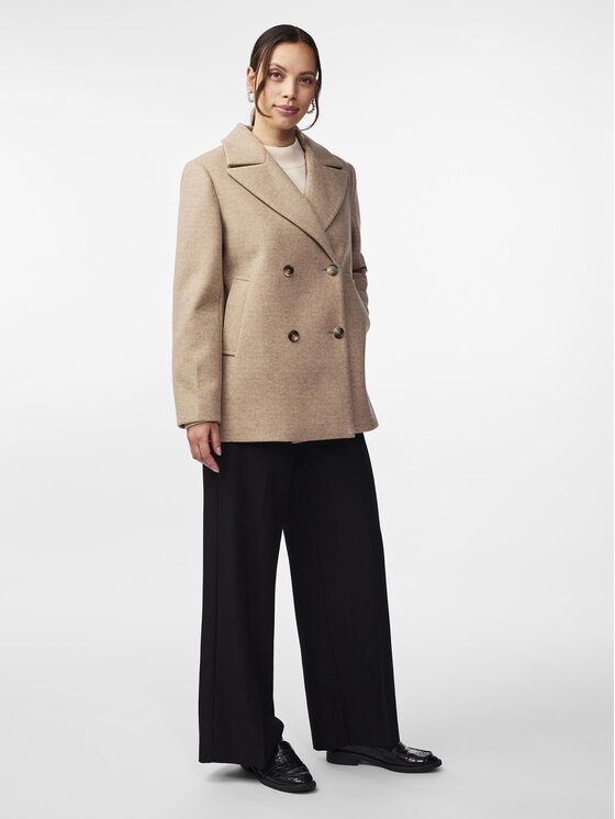 YAS YAS Płaszcz przejściowy Ignite 26032855 Beżowy Regular Fit