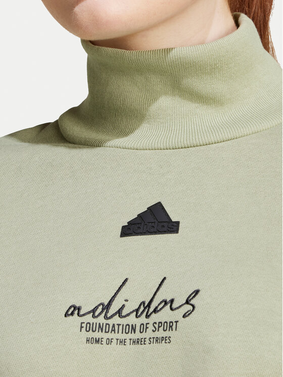 adidas adidas Sweatshirt Signature Graphic JE3899 Grün Loose Fit