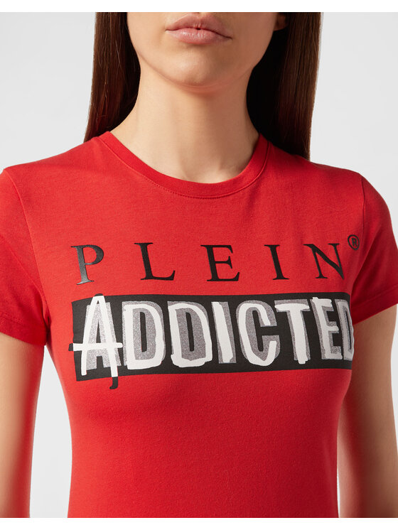 PHILIPP PLEIN PHILIPP PLEIN T-Shirt 30925 Czerwony Regular Fit