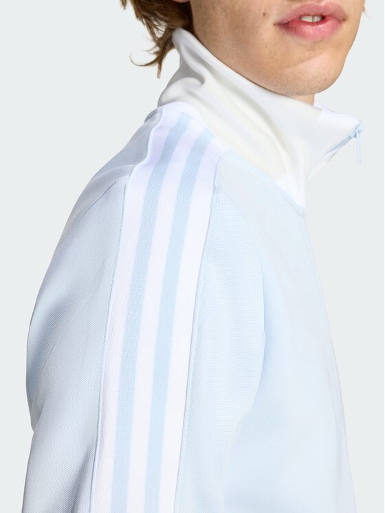 adidas adidas Bluza CLASSIC Błękitny Slim Fit