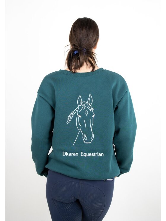 DKaren Sport DKaren Sport Bluza EQ001 Zielony Classic Fit