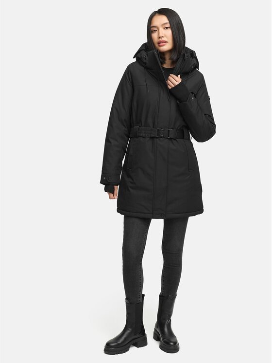 Navahoo Navahoo Kurtka zimowa Frostkuss Czarny Regular Fit
