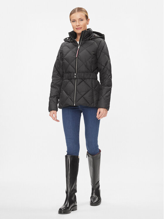 Tommy Hilfiger Tommy Hilfiger Зимно яке WW0WW40327 Черен Regular Fit
