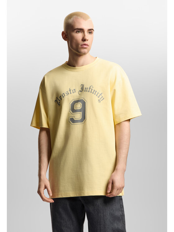 PROSTO. PROSTO. T-Shirt Nine KL261MTEE1062 Żółty Oversize