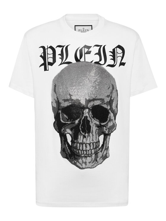 PHILIPP PLEIN PHILIPP PLEIN T-Shirt 785 Biały Regular Fit