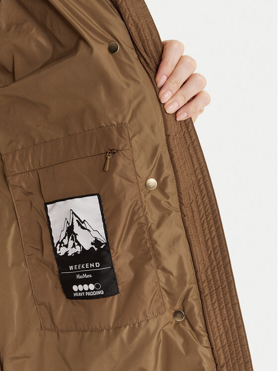 Weekend Max Mara Weekend Max Mara Giubbotto piumino Newbembo 2525496072 Marrone Relaxed Fit