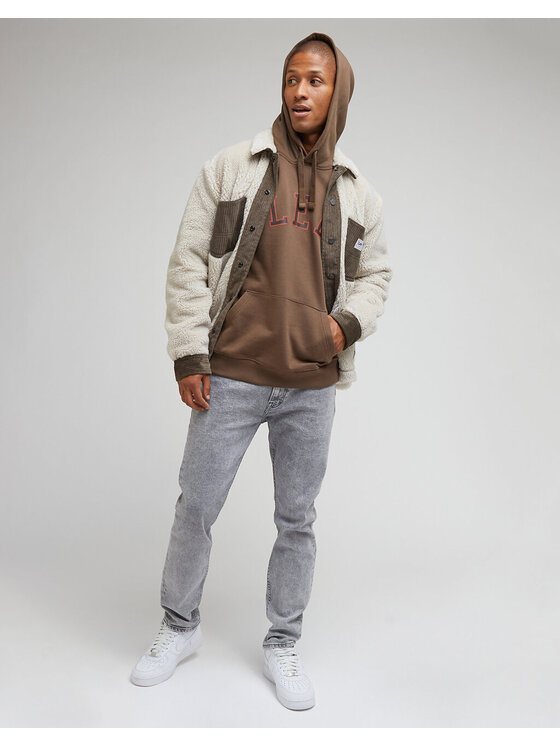 Lee Lee Felpa GRAPHIC HOODIE Marrone Regular Fit