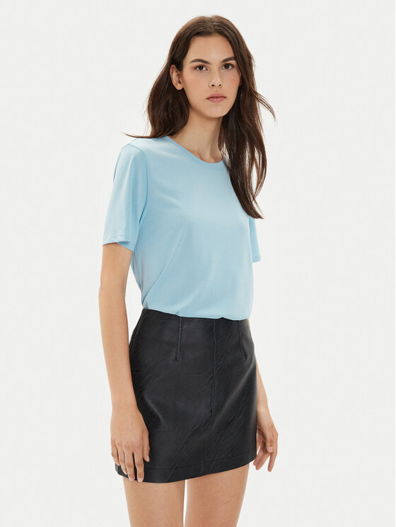 Pieces Tričko Anora 17148789 Modrá Regular Fit