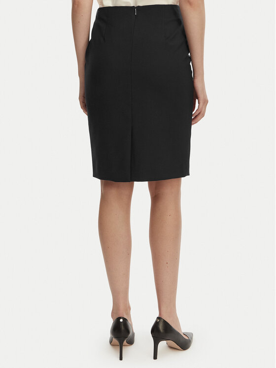 BOSS Boss Pouzdrová sukně Vileah 50490036 Tmavomodrá Slim Fit