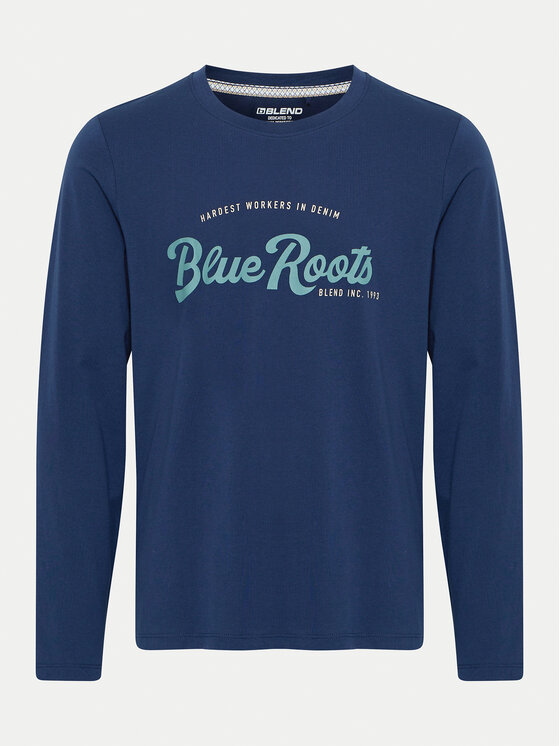 Blend Blend Longsleeve 20717825 Σκούρο μπλε Regular Fit