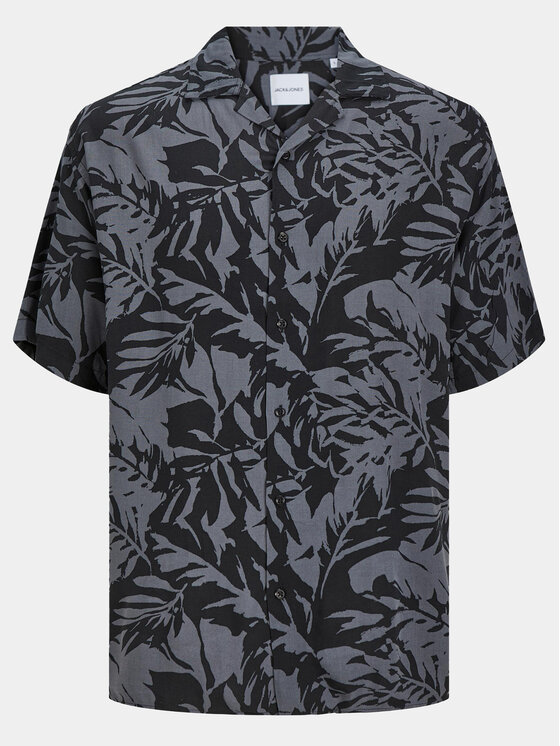 Jack & Jones Jack & Jones Košile Monochrome Resort 12249210 Šedá Relaxed Fit