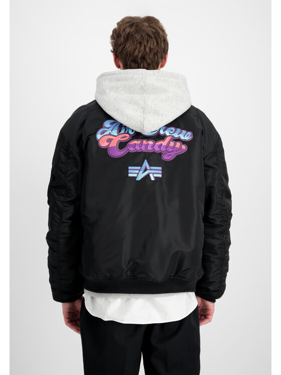 Alpha Industries Alpha Industries Kurtka bomber MA-1 Candy Crew Bomber Jacket Czarny Loose Fit