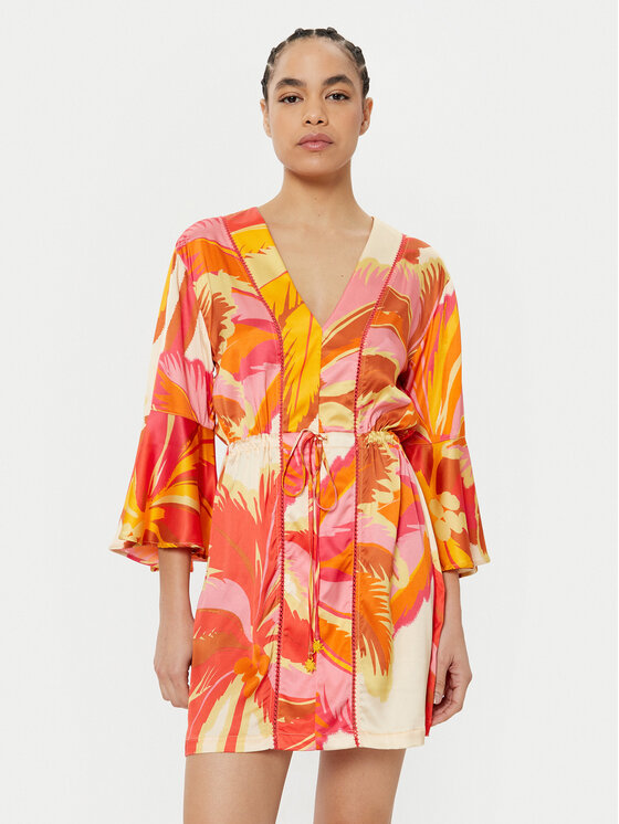 Maaji Maaji Rochie de vară Jungle Palm PT2472CPO007 Portocaliu Regular Fit
